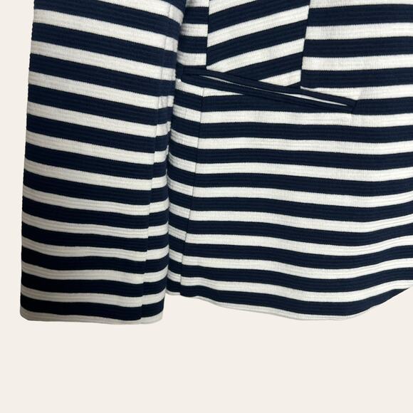 Juicy Couture Regal Angel Stripe Ponte 2 Piece Dress Jacket Set Size L - Picture 10 of 16